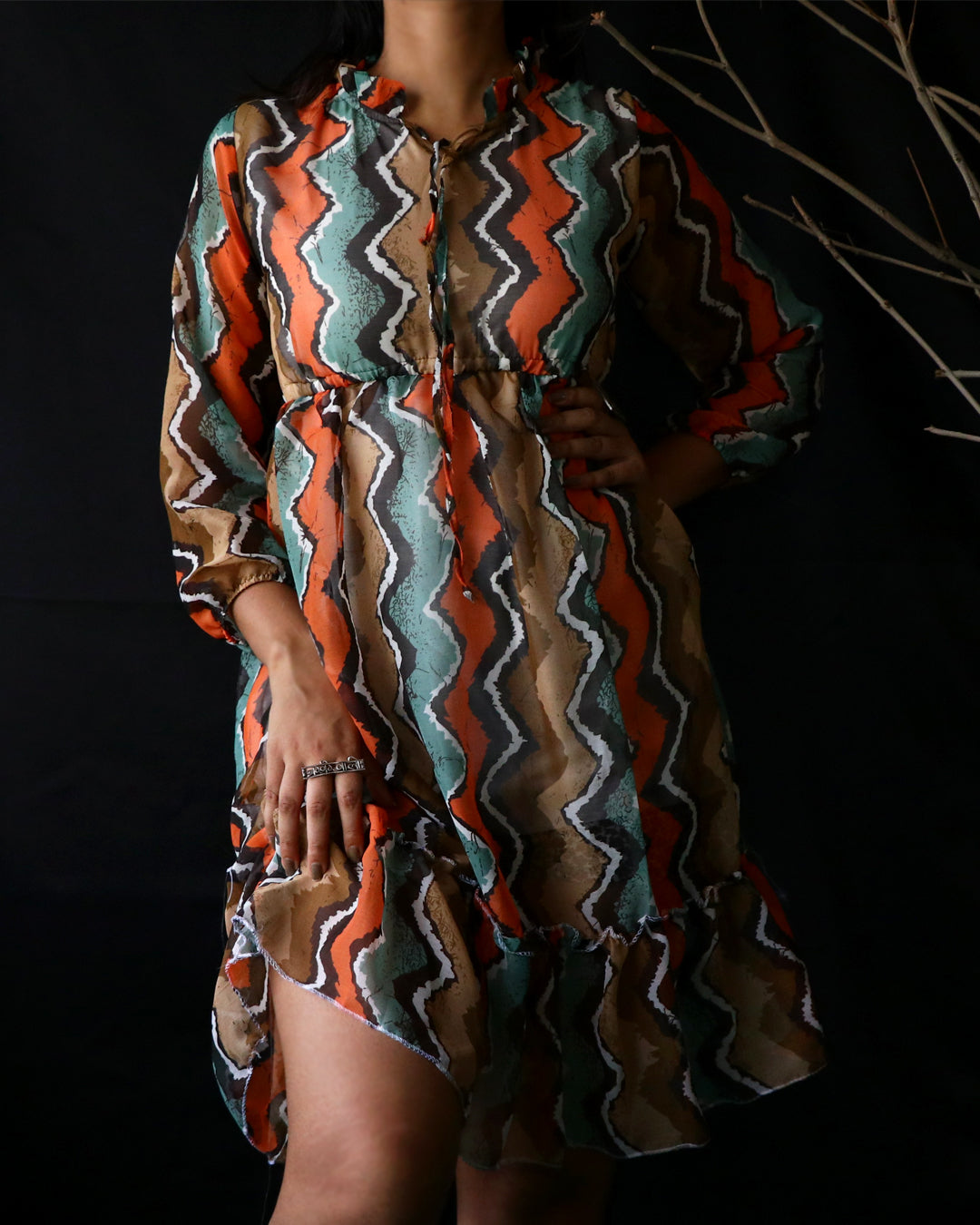 Summer A-line chiffon beach dress