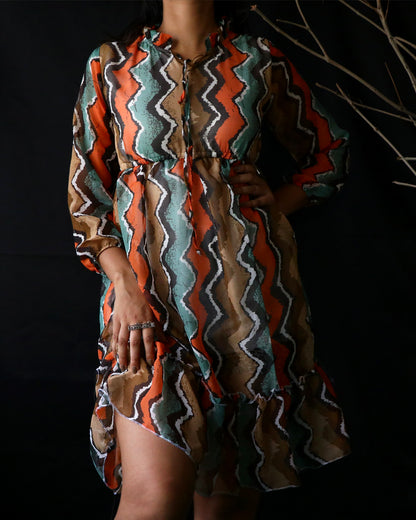 Summer A-line chiffon beach dress