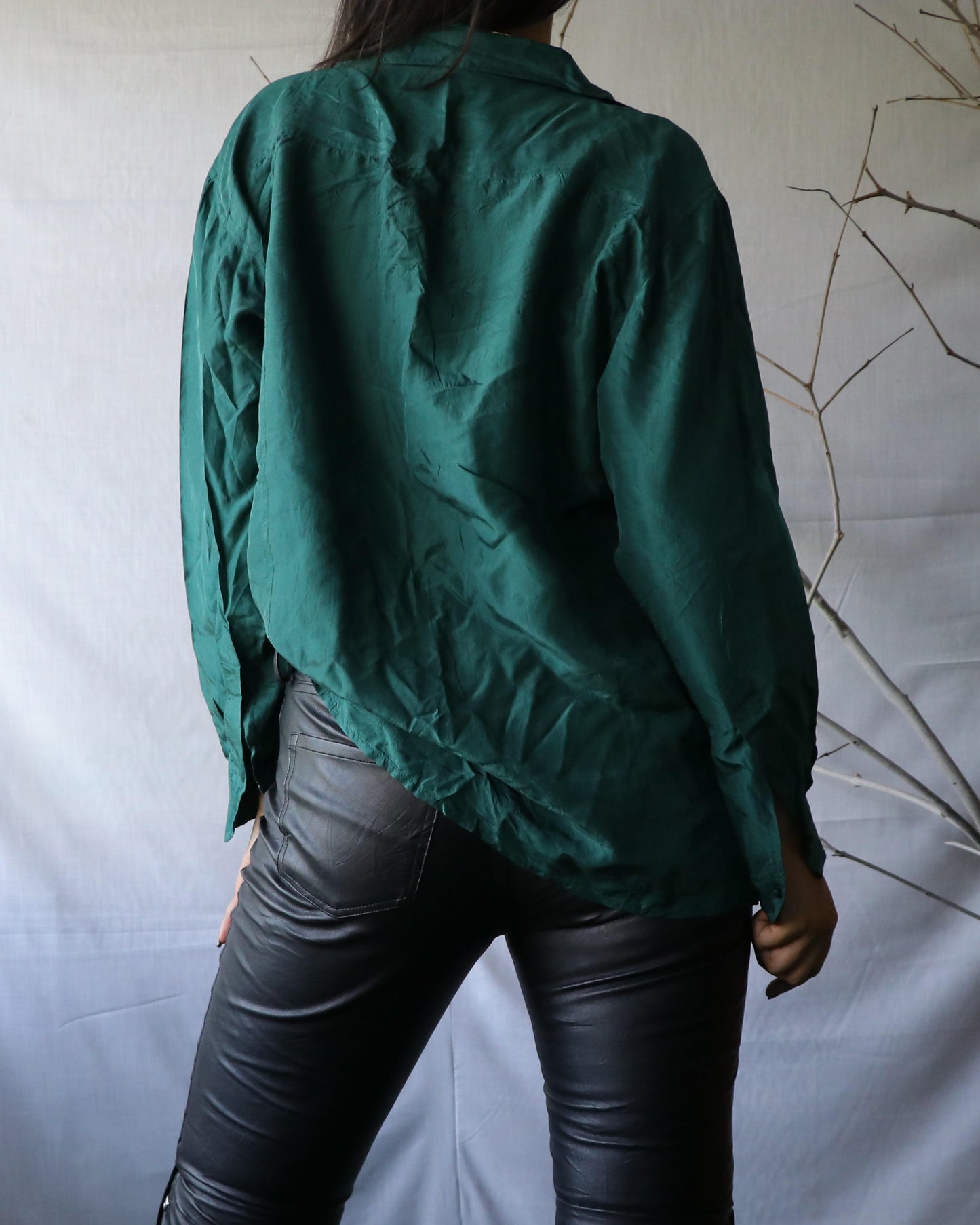 Vintage emerald green shirt