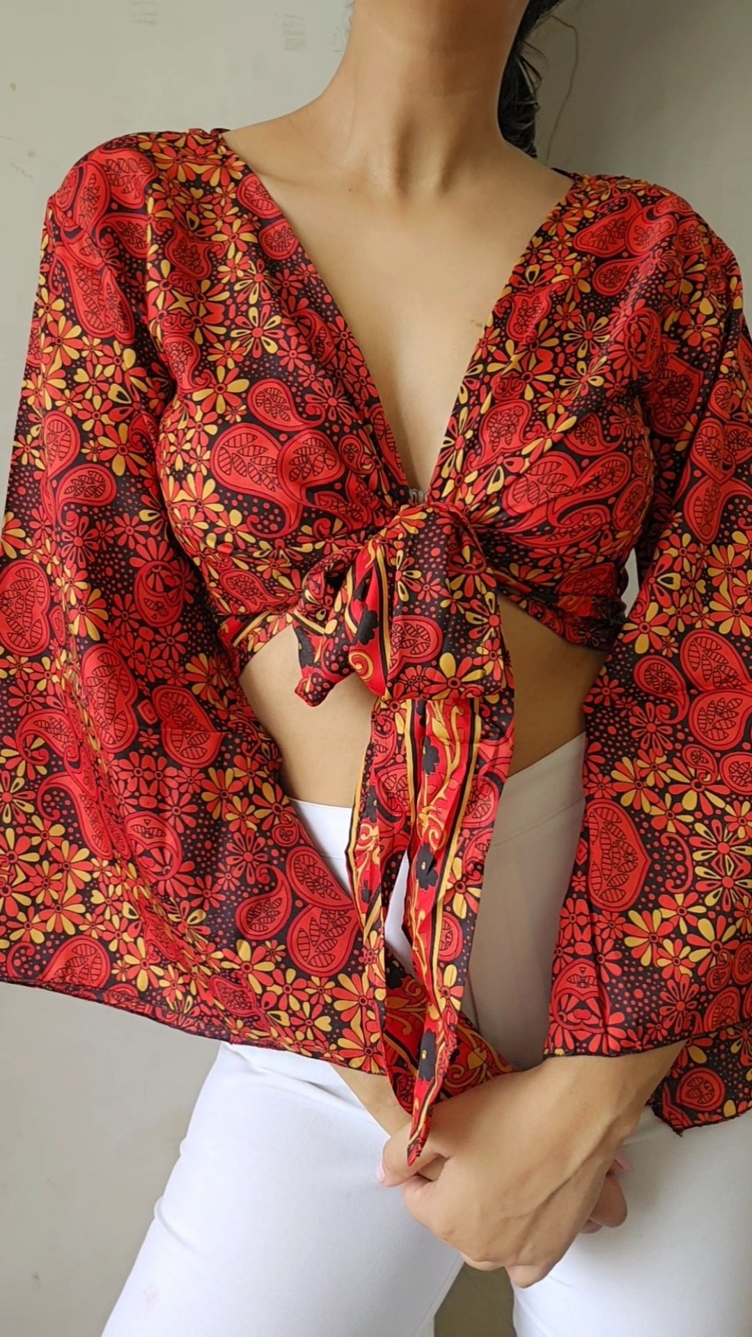 (Restocked) Wrap top