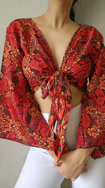 (Restocked) Wrap top