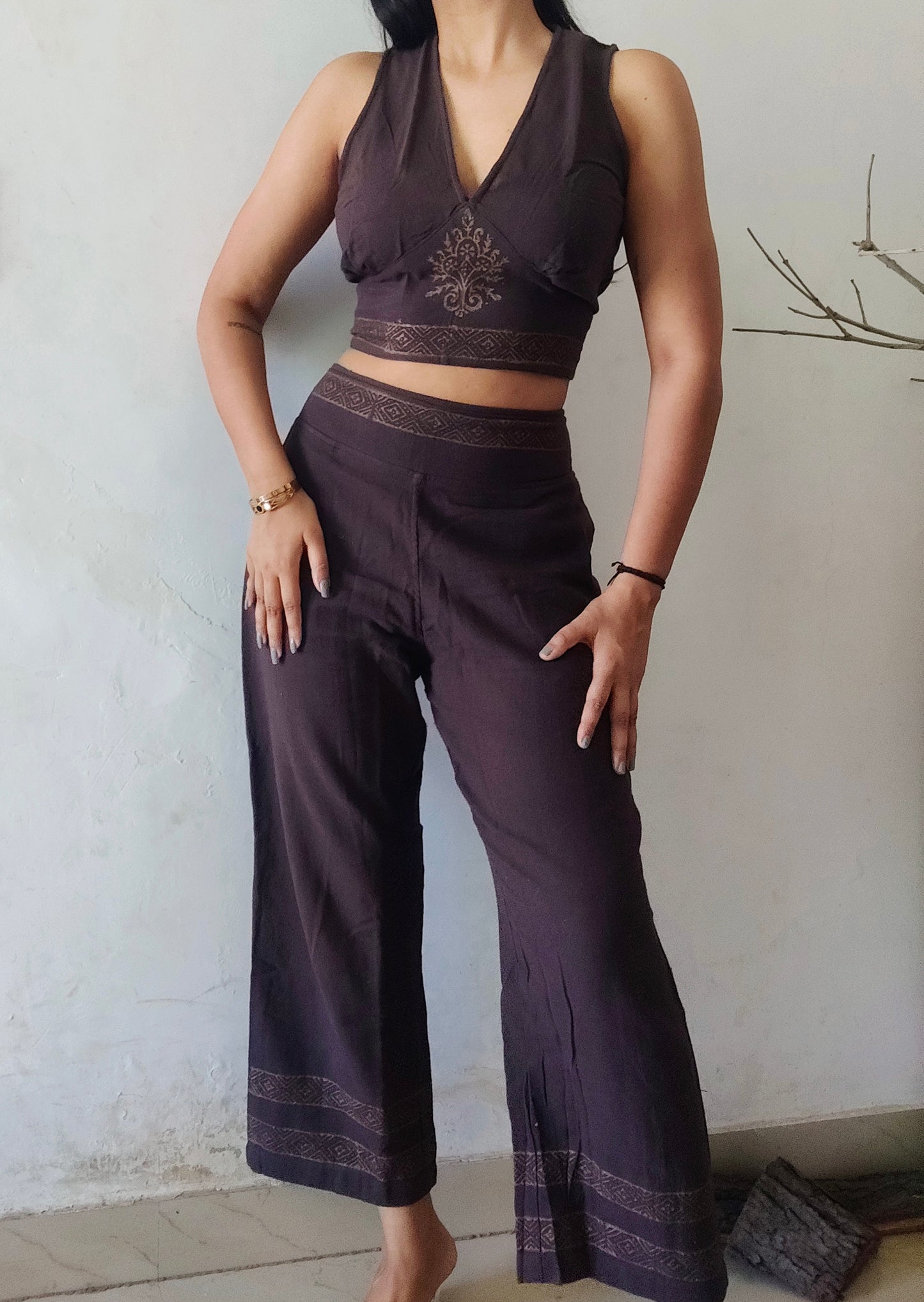 3pc natural khadi cotton kimono set