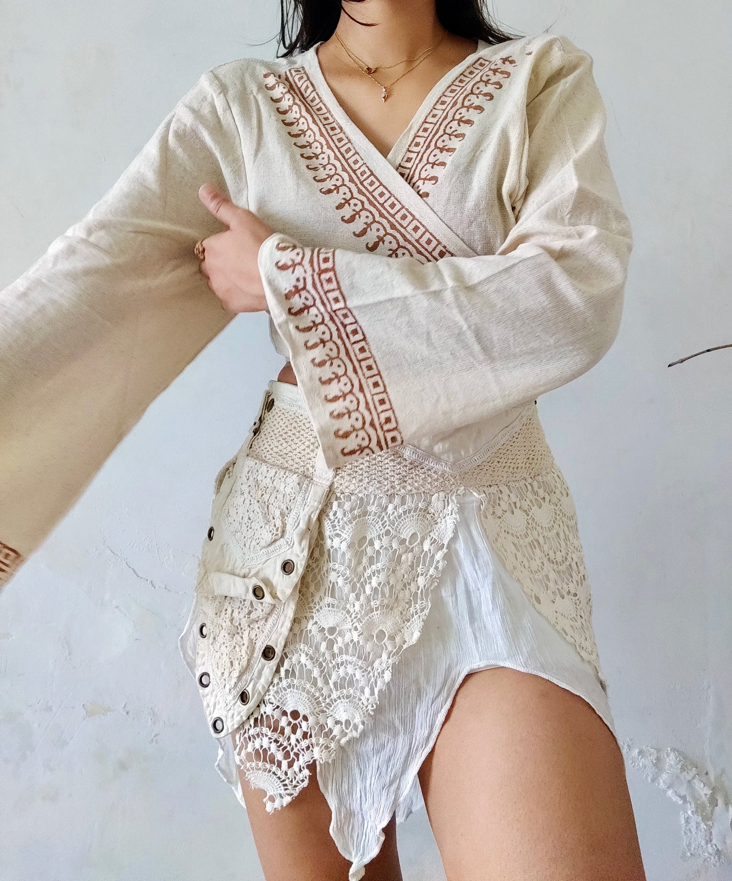 Jute cotton wrap top 3