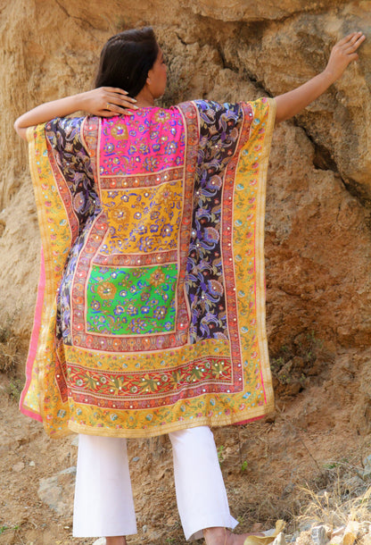 Mirror work kaftan