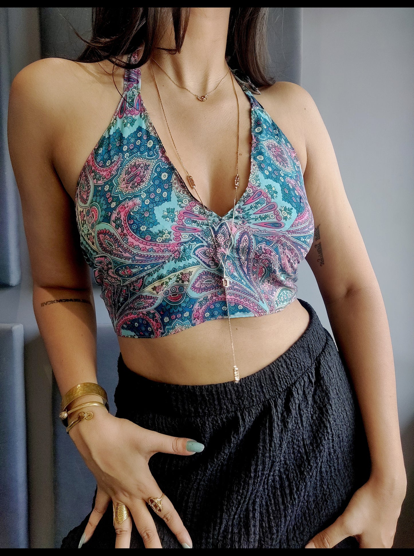Convertible 2 in 1 Halter top